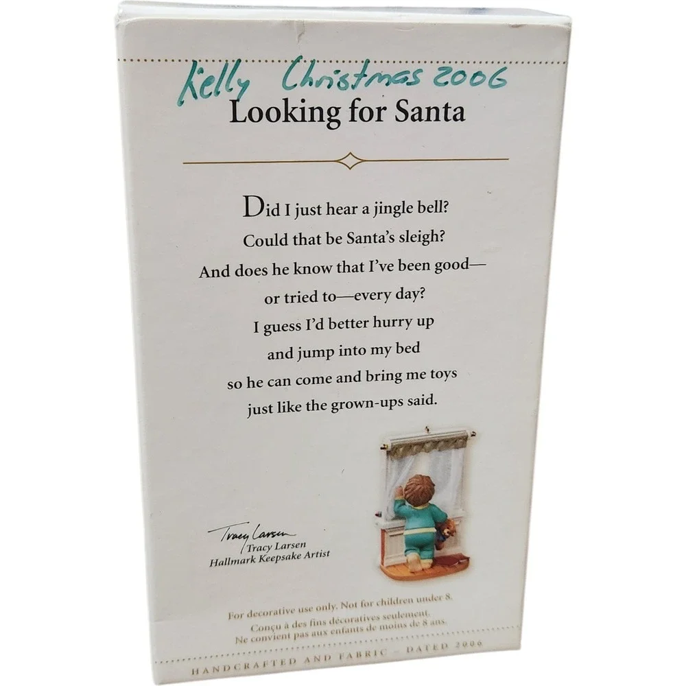 Hallmark Keepsake 2006 Looking for Santa Christmas Ornament Tracy Larsen QXG2783